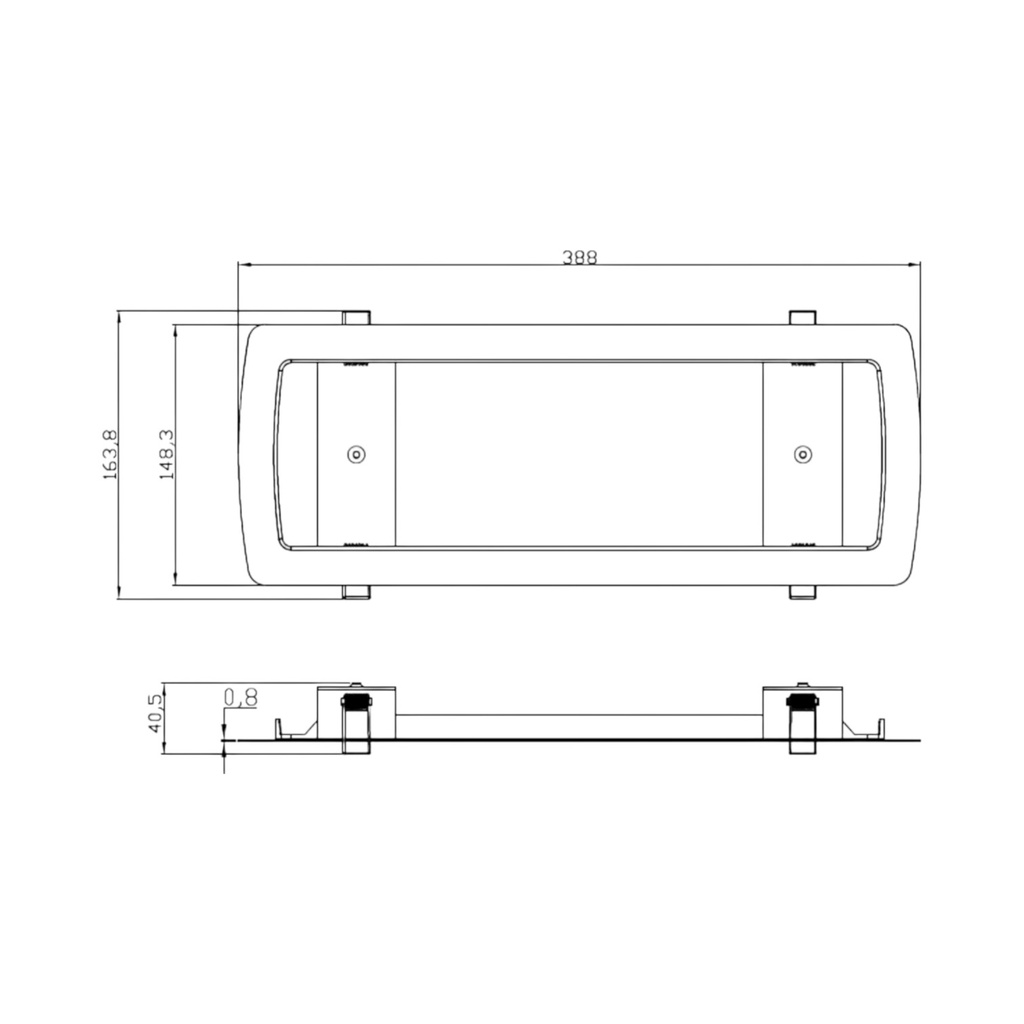 EXIT Sign Wall Kit for Bulkhead