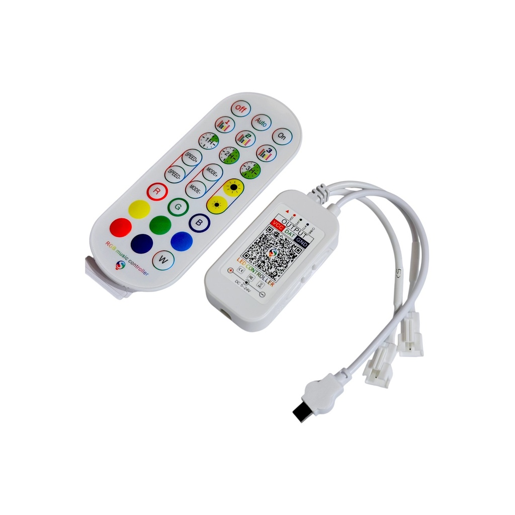 Moving RGB strip light 60LED/m DC24V 10m Roll with control and power supply