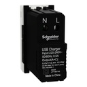 USB Charger, Miluz E, Type A+C Dual Port 2.4A 1 Module White