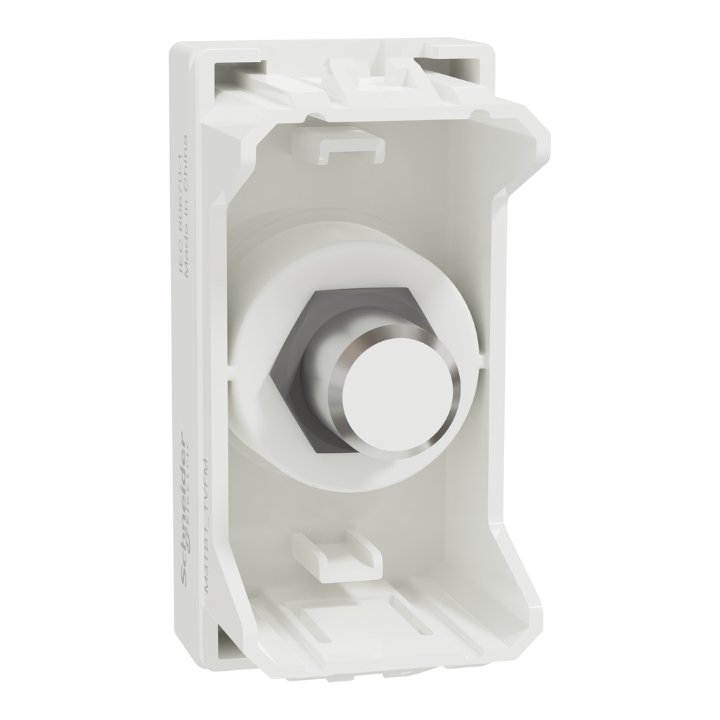 TV Outlet, Miluz E, F-Type Mechanism 1 Module White