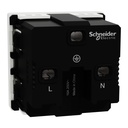 International Socket, Miluz E, 16A 250V 2 Module White