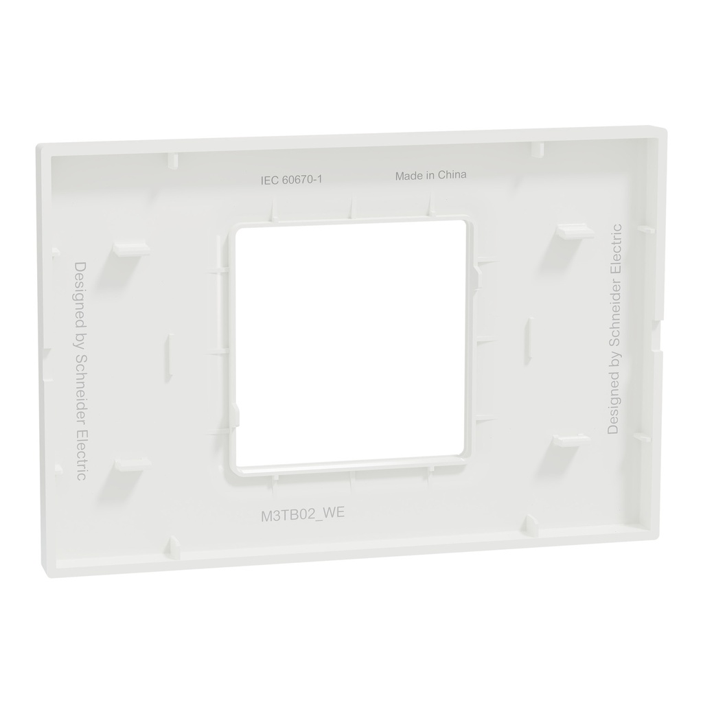 Cover Frame, Miluz E, 2 Gang White