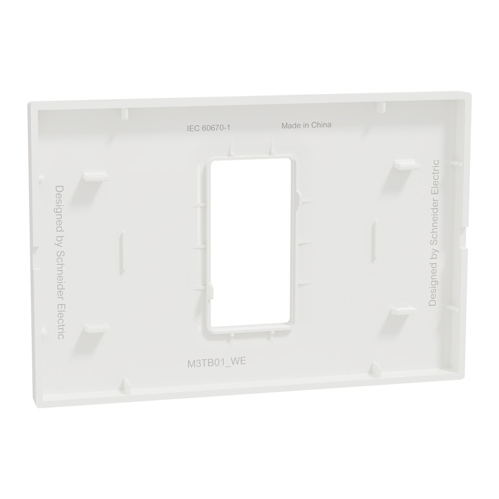 Cover Frame, Miluz E, 1 Gang White