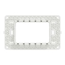 Supporting Frame, Miluz E, 3 Gang White
