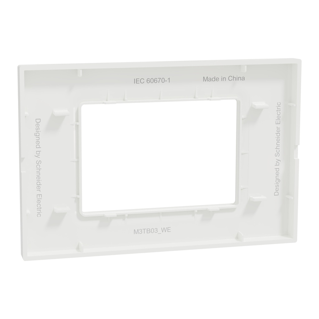 Cover Frame, Miluz E, 3 Gang