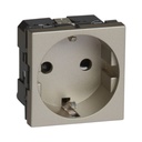 Arteor™ - Socket - German - 16 A - 2P+E shuttered - 2 modules
