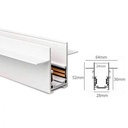 Magnetic track rail White