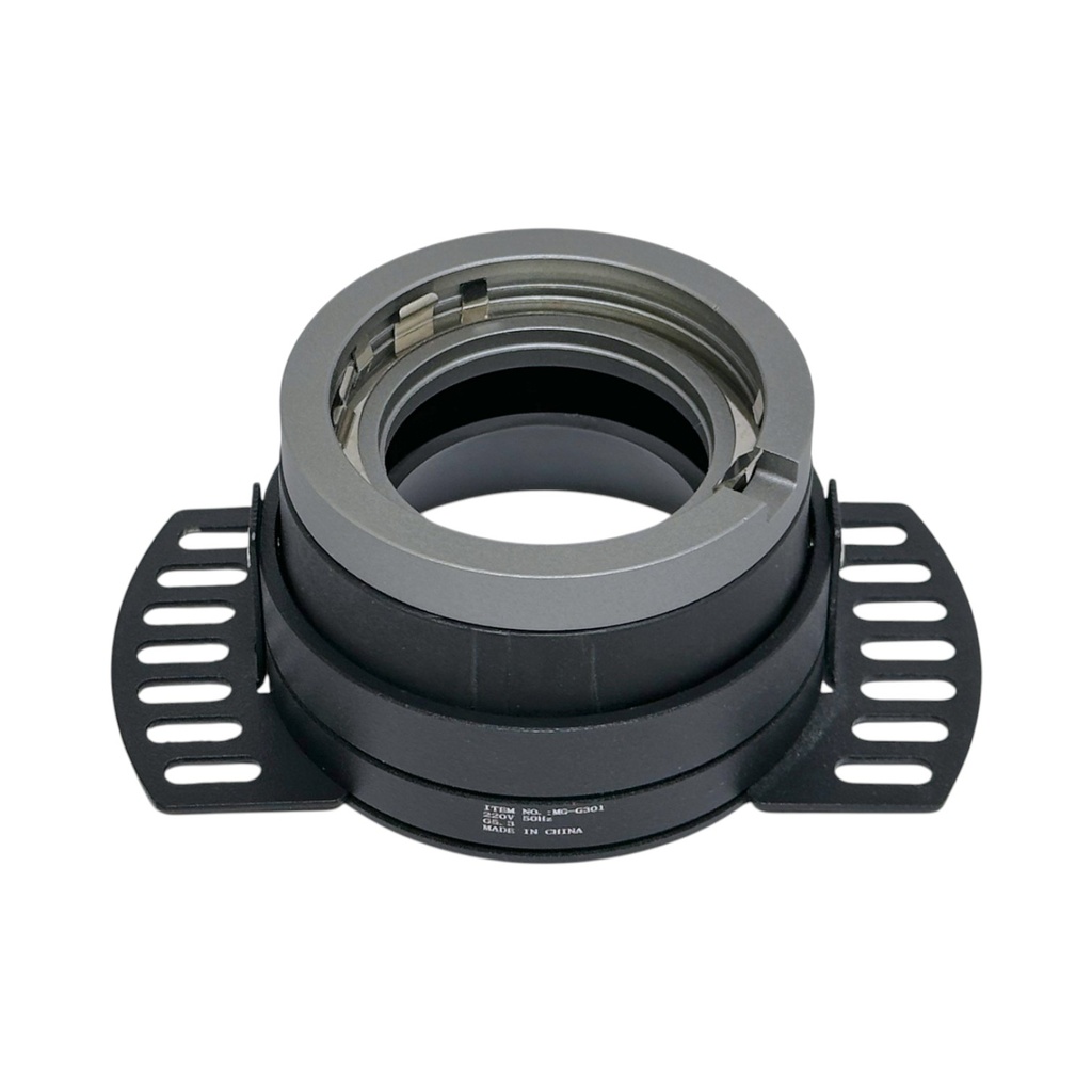 Trimless Adjustable Recessed Spotlight Frame – GU10 / MR16 Compatible – Ø75 mm Cut-Out – Black | White