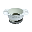 Trimless Adjustable Recessed Spotlight Frame – GU10 / MR16 Compatible – Ø75 mm Cut-Out – Black | White