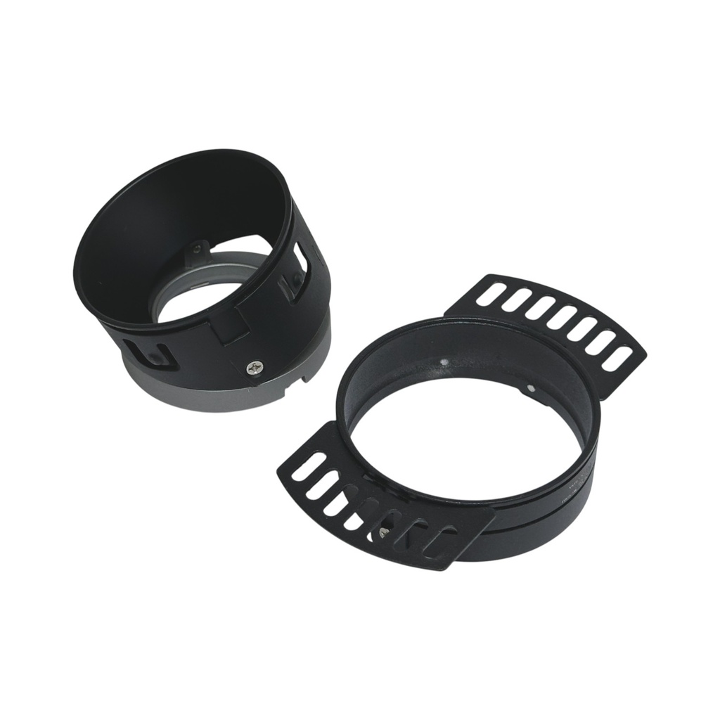 Trimless Adjustable Recessed Spotlight Frame – Round – MR16 – Ø75 mm Cut-Out – Black | White