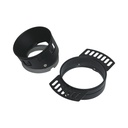 Trimless Adjustable Recessed Spotlight Frame – Round – MR16 – Ø75 mm Cut-Out – Black | White