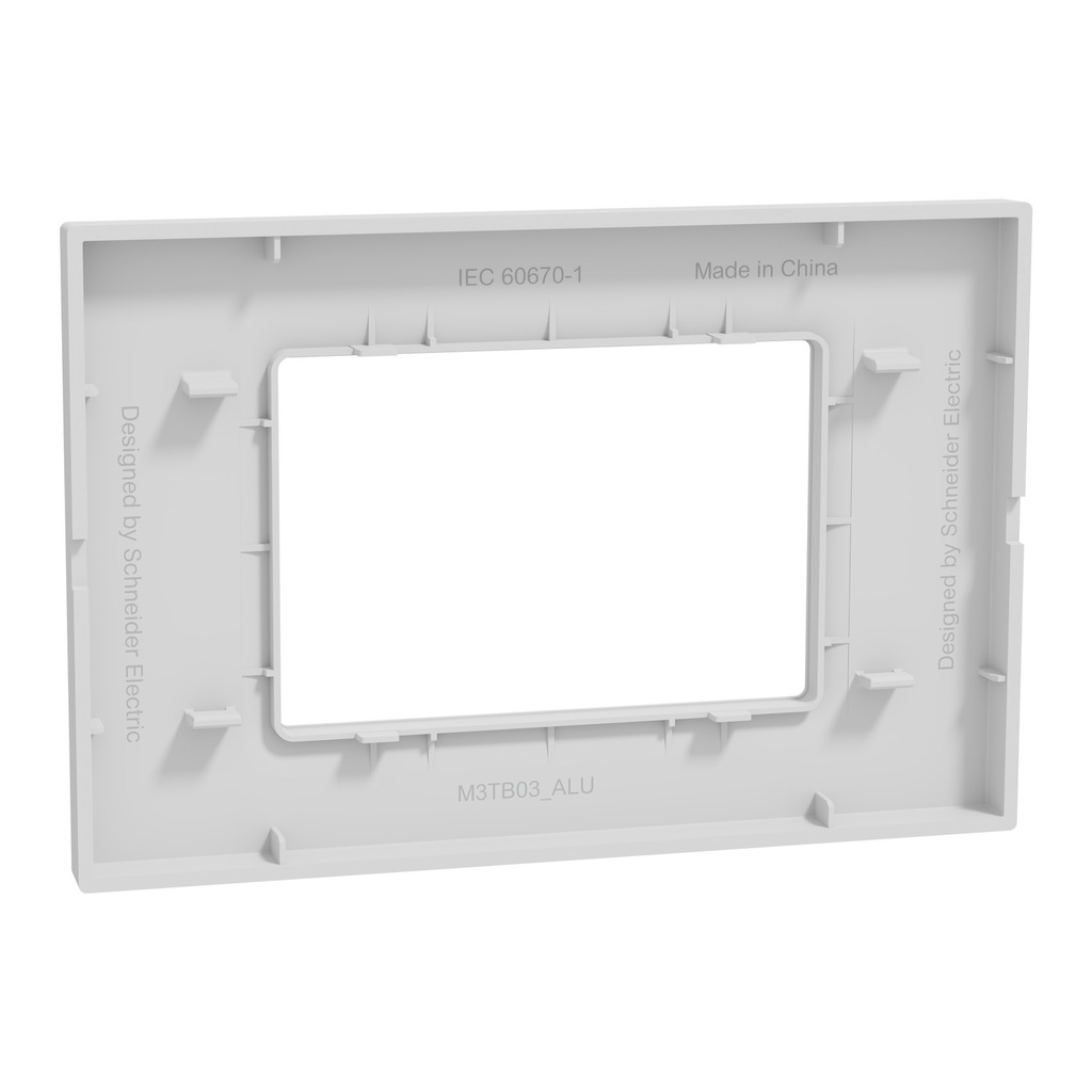 Cover Frame, Miluz E, 1 Gang 3 Modules