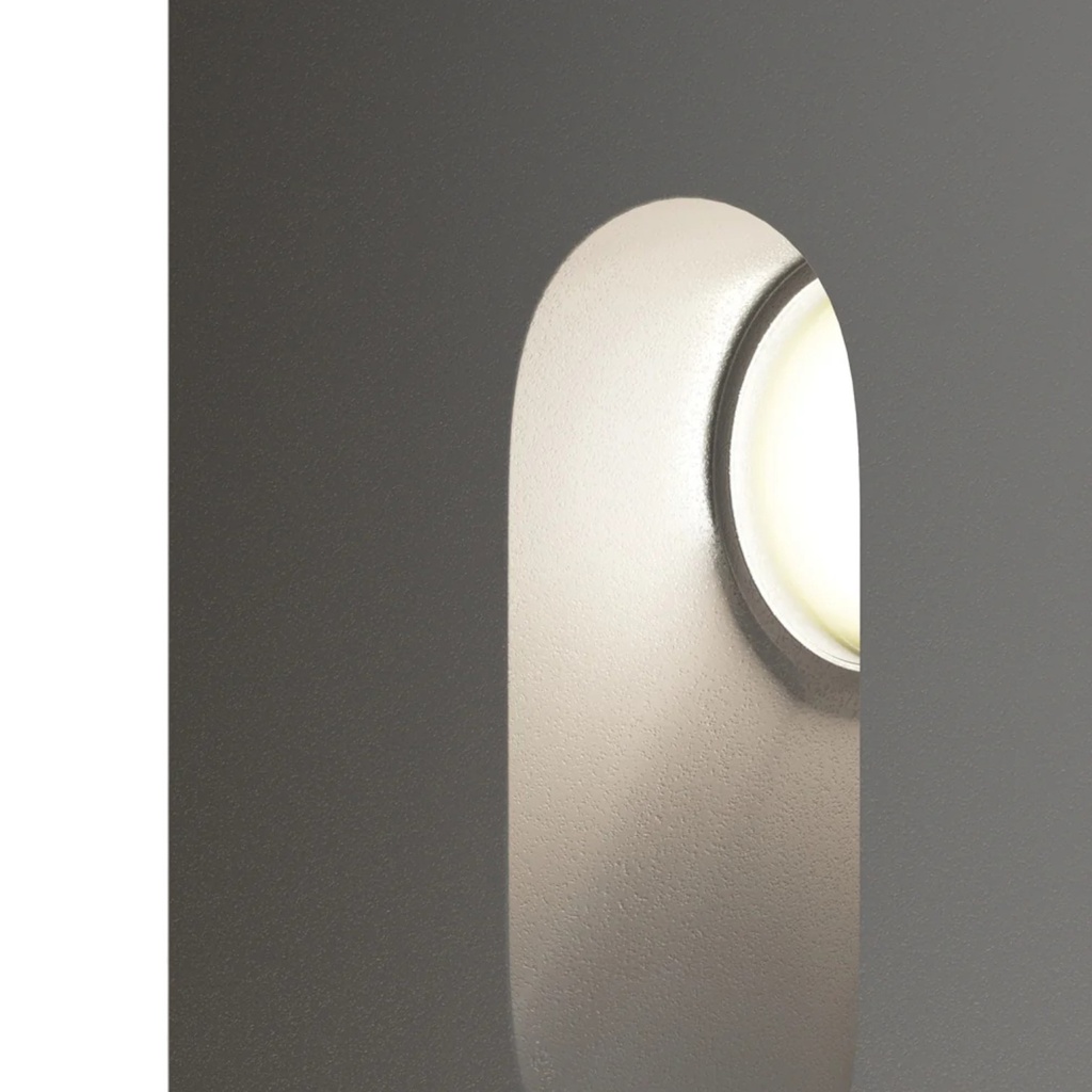 LED Stair Light Dot 3W, 3000K, IP54, 70x70mm, Square