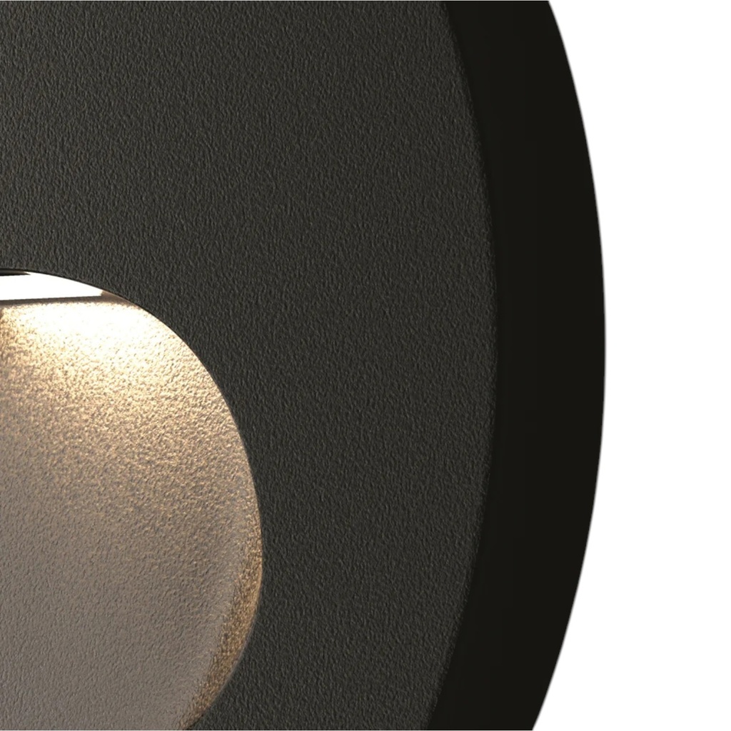 LED Stair Light 3W, 3000K, IP54, 30°, Ø70mm, Round