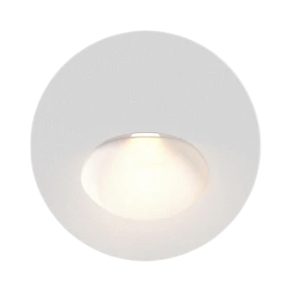 LED Stair Light 3W, 3000K, IP54, 30°, Ø70mm, Round