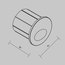 Bil Series LED Stair Light – 3W 3000K 30° IP54 Round Recessed Step Light