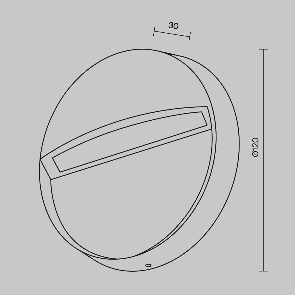 Mane LED Stair Light 3W 3000K IP54 – 88° Beam Angle Step Light