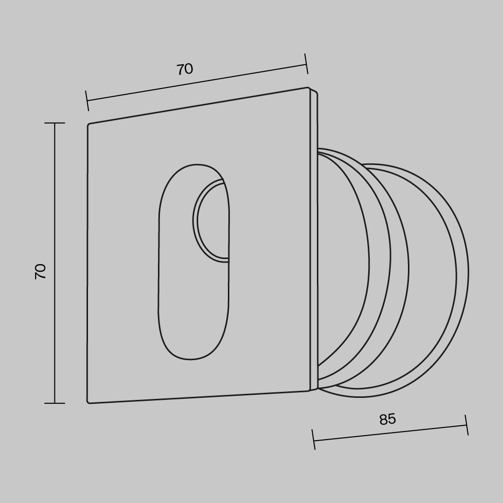 Via Urbana LED Stair Light – 3W 4000K 30° IP54 Square Recessed Step Light