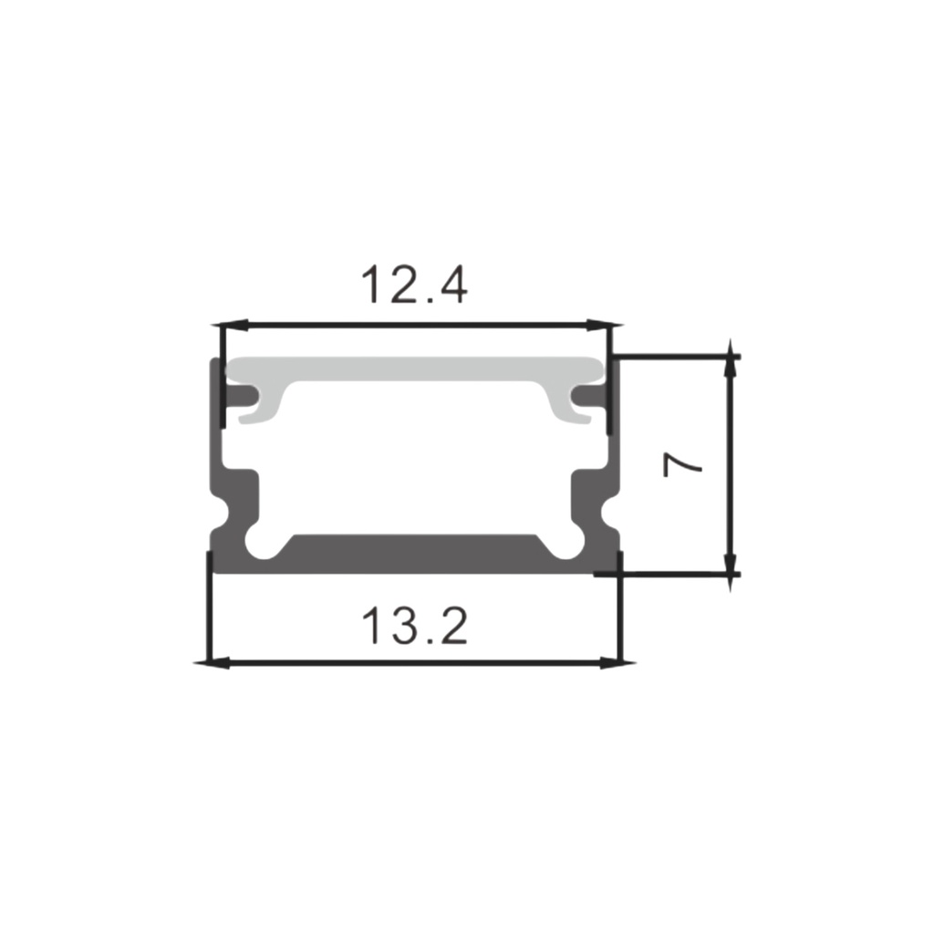 LED profile 13*7mm*300cm