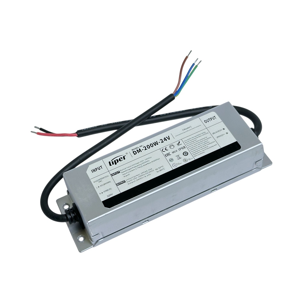 Liper DM Series 24V LED Power Supply – IP68 – Constant Voltage