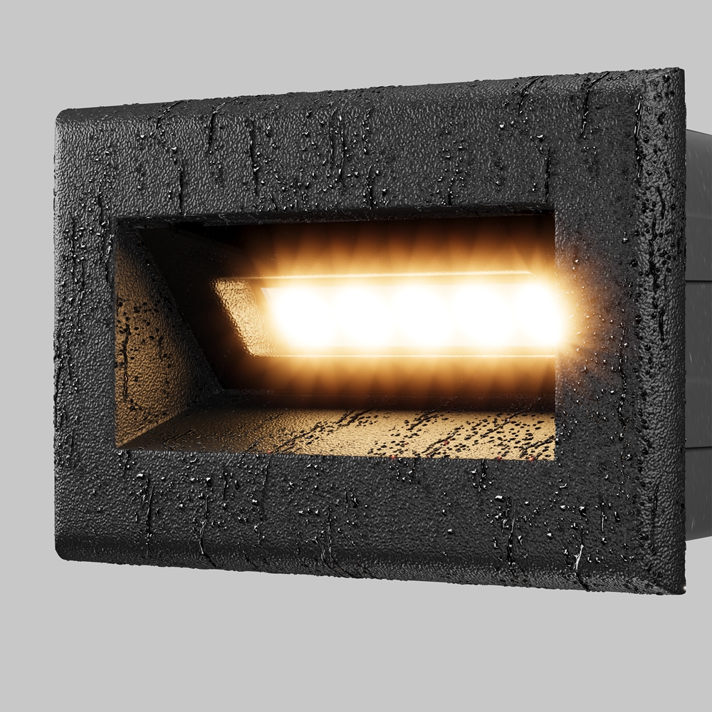 Maytoni Bosca LED Stair Light – IP65 – 3000K – Rectangular Recessed