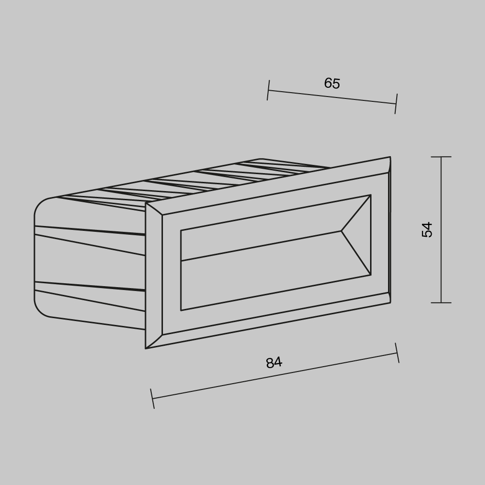 Maytoni Bosca LED Stair Light – IP65 – 3000K – Rectangular Recessed