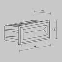 Maytoni Bosca LED Stair Light – IP65 – 3000K – Rectangular Recessed