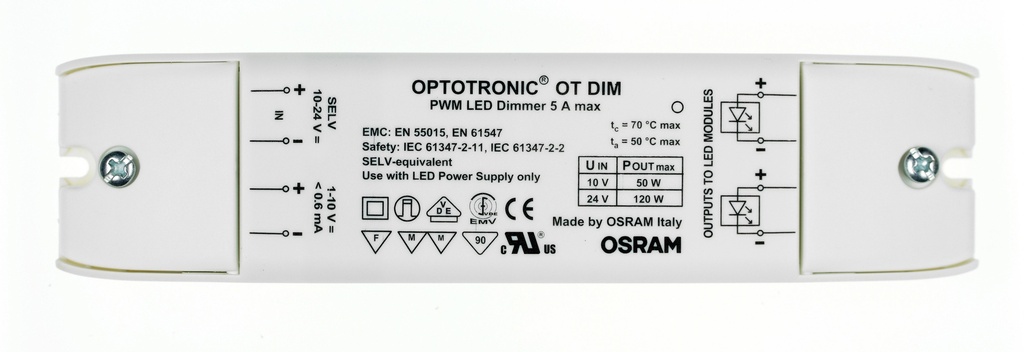 OSRAM Inventronics OT DIM LED Dimmer – 10–24V, 120W, 1–10V Control