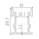 Ground Waterproof LED profile 21*25.7mm*300cm