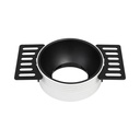 Trimless Fixed Recessed Spotlight Frame- Anti-glare – Round – MR16 – Ø70 mm Cut-Out 