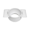 Trimless Fixed Recessed Spotlight Frame- Anti-glare – Round – MR16 – Ø70 mm Cut-Out 