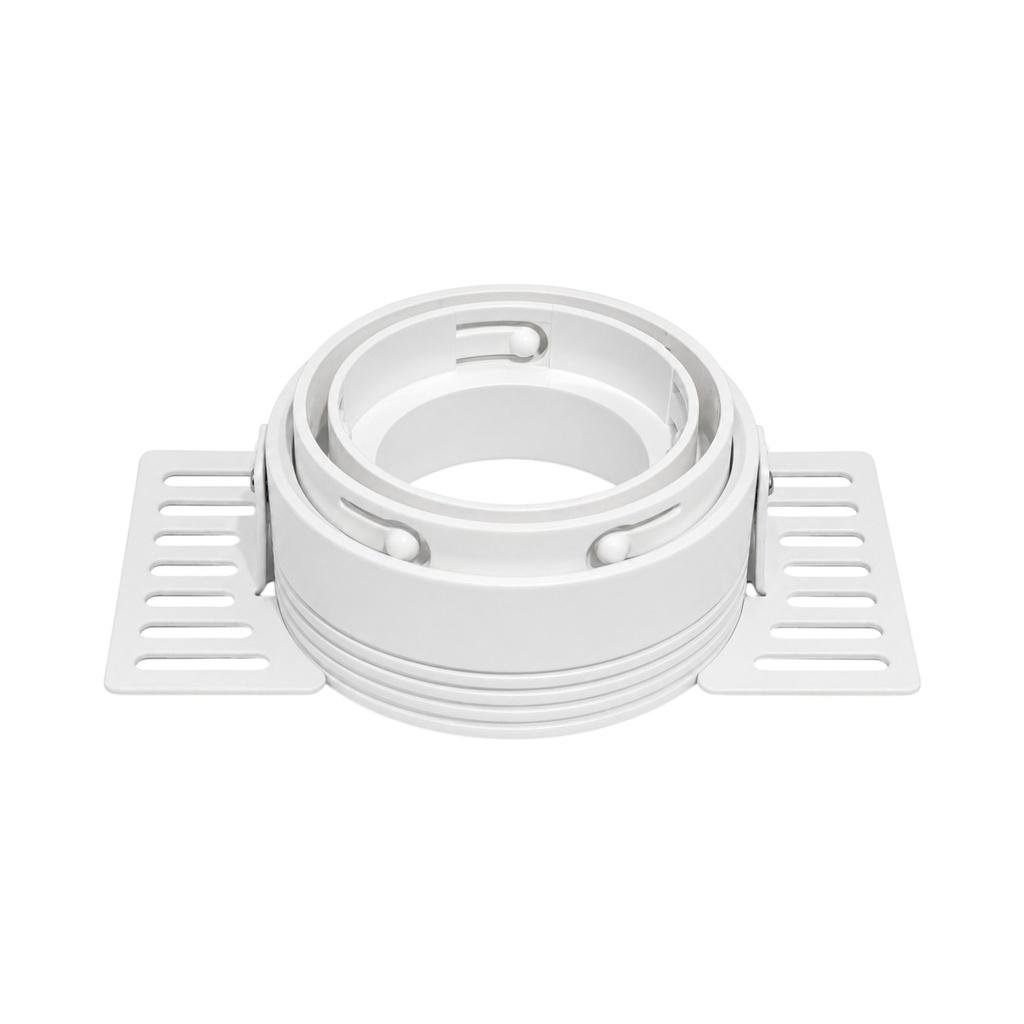 Trimless Fixed Recessed Spotlight Frame- Anti-glare – Round – MR16 – Ø70 mm Cut-Out 
