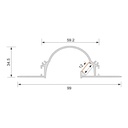 Curved Cove Lighting Aluminum LED Profile