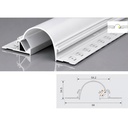 Curved Cove Lighting Aluminum LED Profile