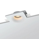 Trimless Recessed Spotlight Frame- Anti-glare – Gypsum – MR16 – White