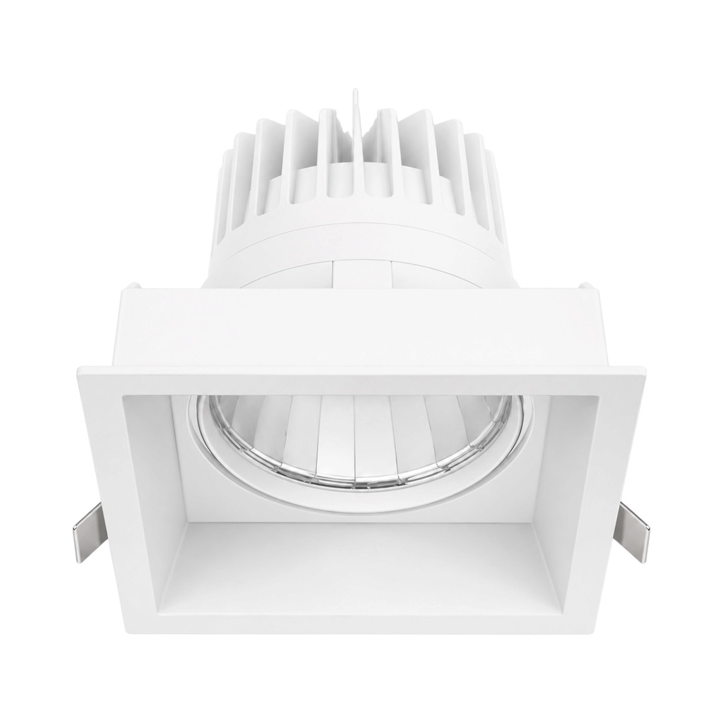 Square Recessed Downlight – Philips Certa Driver, 24W / 2×24W, 3000K / 4000K