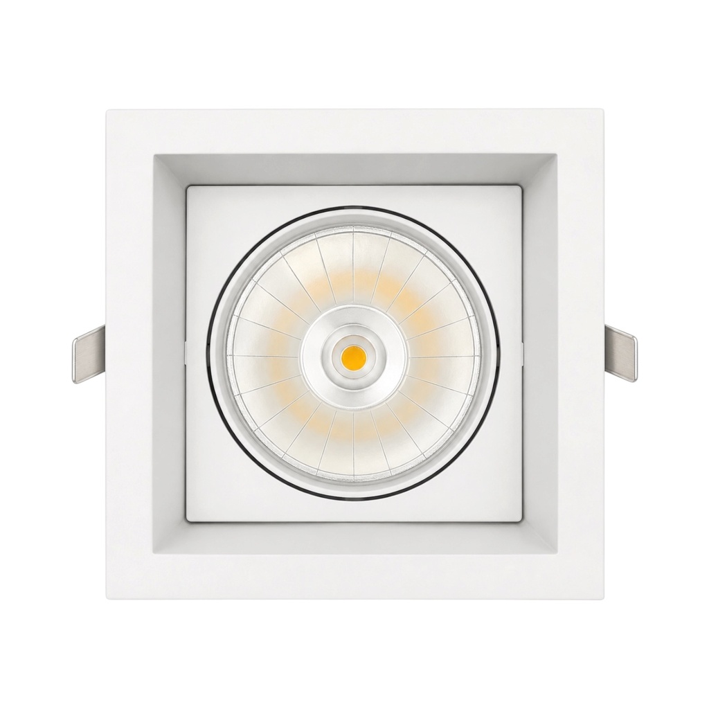 Square Recessed Downlight – Philips Certa Driver, 24W / 2×24W, 3000K / 4000K