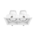 Square Recessed Downlight – Philips Certa Driver, 24W / 2×24W, 3000K / 4000K
