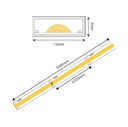 24V Double Line COB LED Strip – CRI95+, 24W/m, 3000K, 960 LEDs/m, IP20