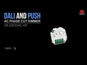 DALI + Push AC Phase Cut Dimmer – 100–240V, DALI-2 DT6, 1 Channel, Trailing Edge