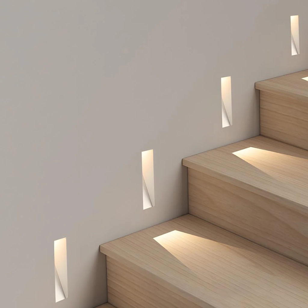 Plaster-In Trimless Recessed LED Step Light – 3W | IP65 | Cree LED | 90° Beam