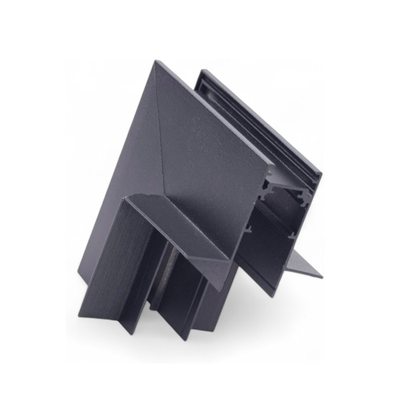 Magnetic rail corner connector ceiling to wall