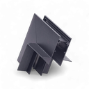 Magnetic rail corner connector ceiling to wall