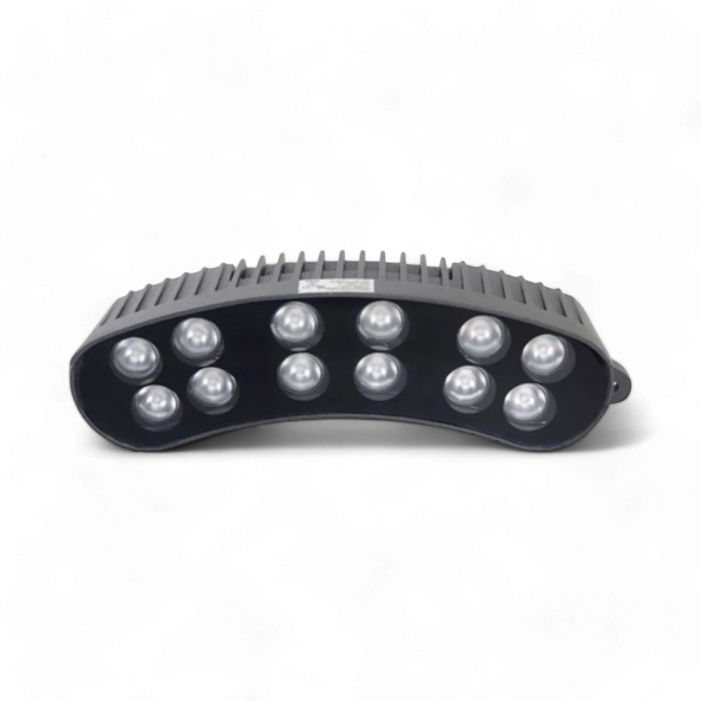 Outdoor Curved High Power Led Flood Light 12W