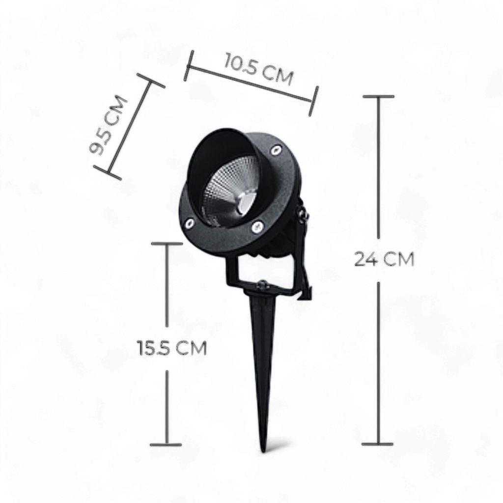 Outdoor garden spike 12W 3000K