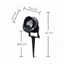 Outdoor garden spike 12W 3000K