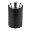 Downlight Cylinder Spiral Effect - Aluminum with Plastic Reflector- Empty