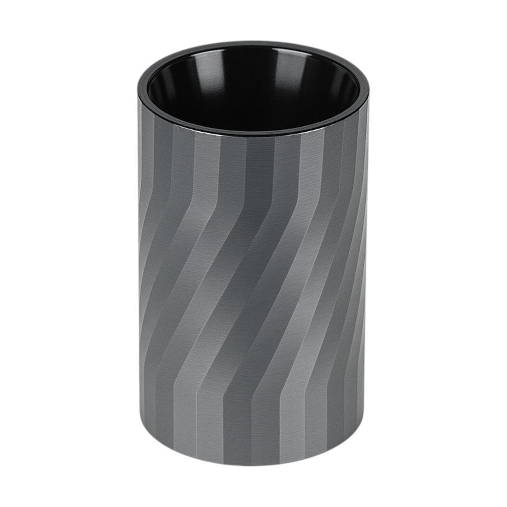Downlight Cylinder Spiral Effect - Aluminum with Plastic Reflector- Empty