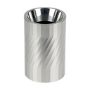 Downlight Cylinder Spiral Effect - Aluminum with Plastic Reflector- Empty