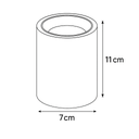 Downlight Cylinder Spiral Effect - Aluminum with Plastic Reflector- Empty